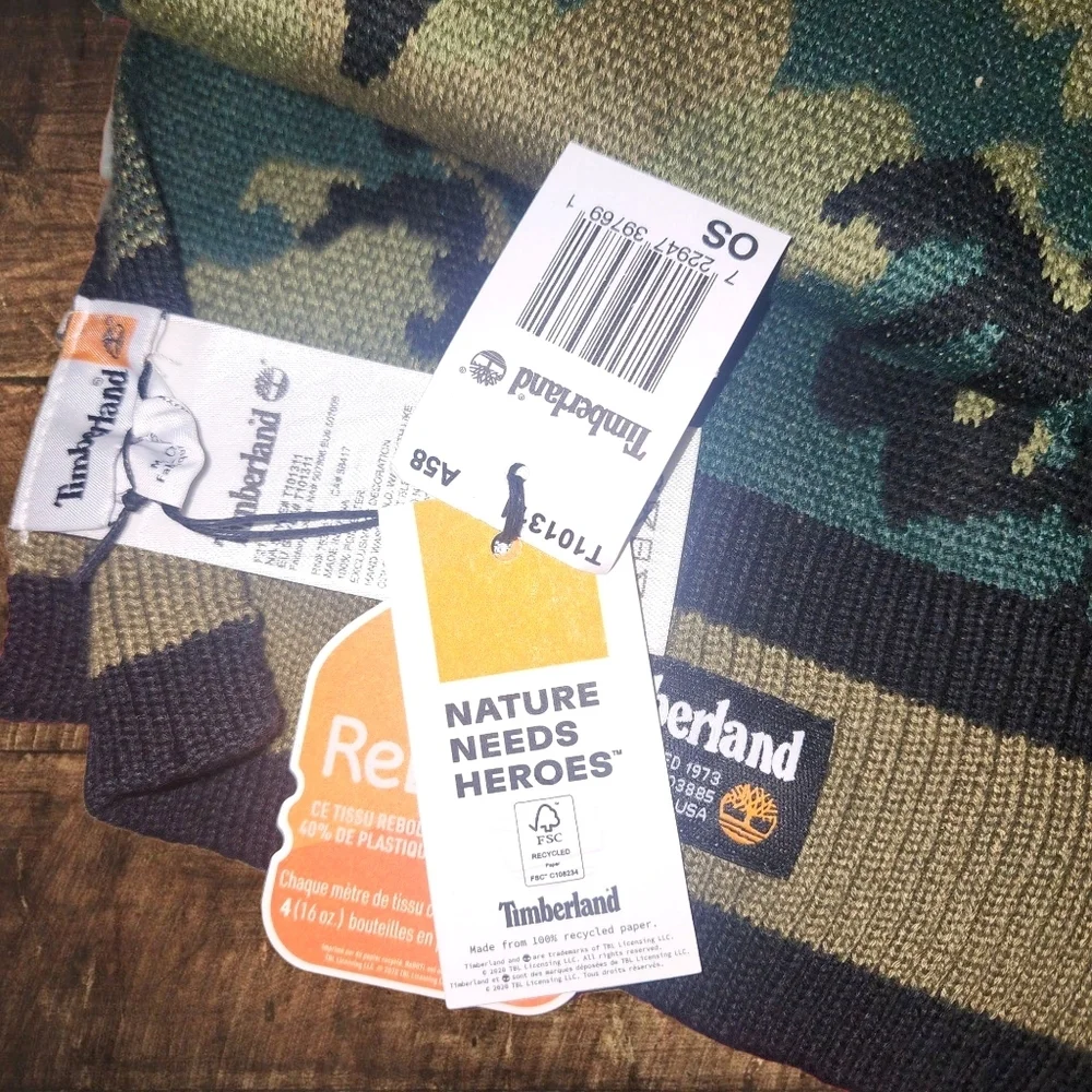 Timberland Camo Knit Scarf